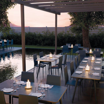 Amacords, Qamar Akku Tischleuchte kupfer, outdoor