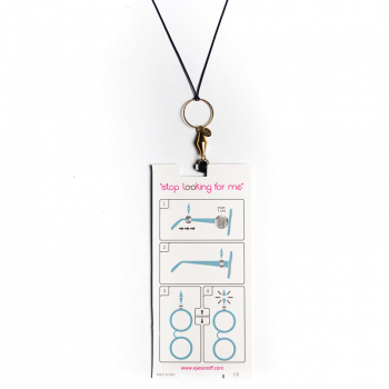 Ana e alex Eyesonoff, necklace,Glasses Chain Boule white package