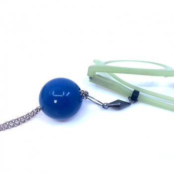 Ana e Alex, Halskette, Brillenkette, Eyesonoff, Boule petrol, Magnet geschlossen