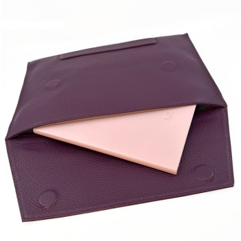 Preview: BGents leather Laptop Tablet, Couvert purple, inside
