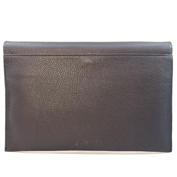 Preview: BGents leather Laptop , Tablet, Couvert grey, back