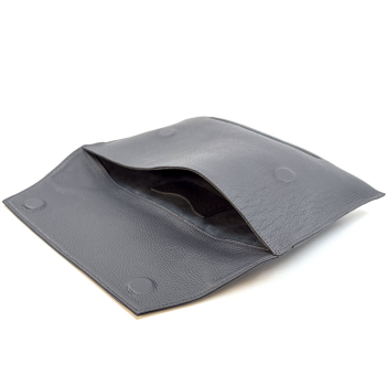 Preview: BGents leather Laptop Tablet, Couvert grey,  inside
