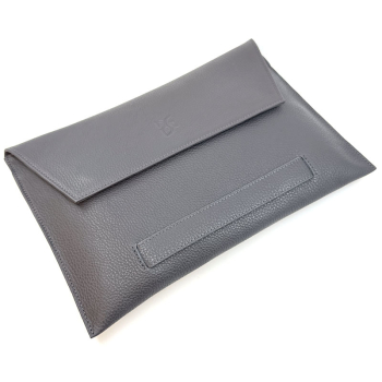 BGents leather Laptop Tablet, Couvert grey