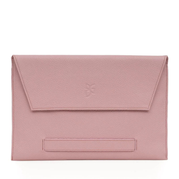 BGents leather Laptop Tablet, Couvert pink, Front side