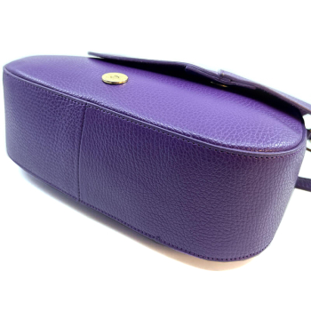 Schultertasche Lara, Leder violett, Boden