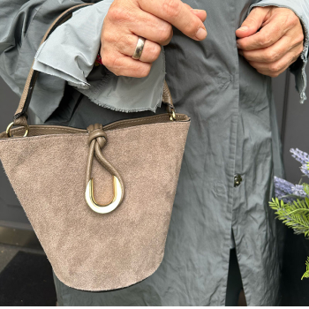 Tote Bag Juna Suede greige, style