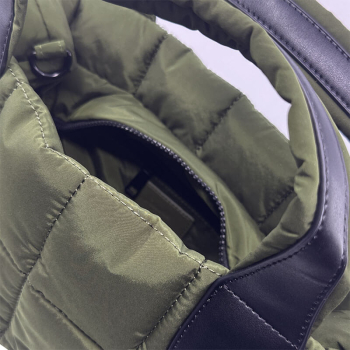 Tote Handtasche, Honoria, Thermolite kaki, inside