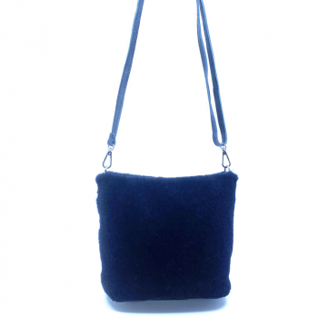 Bonnie backpack, shearling black, front