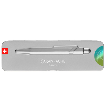 Preview: caran d ache 849 Kugelschreiber caran d Ache 849 ballpoint Claim Your Style 3 arkisgrün, Metallbox von vorn