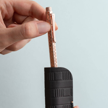 Caran d'Ache ballpoint set Ecridor Damier rosegold plated style 2