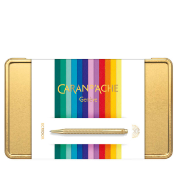 Preview: Caran d'Ache, Kugelschreiber, Ecridor Sunlight, gold, Verpackung , Verpackung  geschlossen