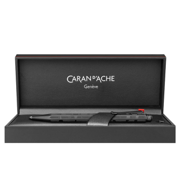 Preview: Caran d'Ache, Kugelschreiber, Ecridor black lines, schwarz, Verpackung