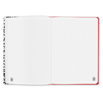Caran d'Ache, Notizbuch A5 Keith Haring, dotted, schwarz, weiß, open
