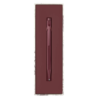 Preview: Caran d'Ache 849 Toile de Jouy Burgundy inside matching presentation box