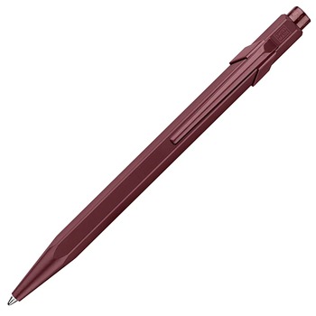 Caran d'Ache 849 Toile de Jouy Burgundy monochrome aluminium ballpoint pen