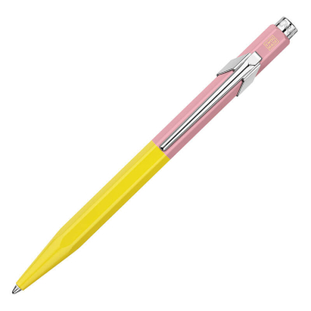 caran d ache 849 Kugelschreiber designed von Paul Smith 4 Edit in chartreuse | rose, front