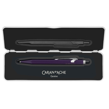 Caran d'Ache 849 Kugelschreiber, Dunkelviolett, Innenansicht