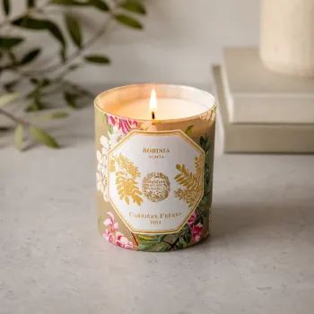 Preview: Carrière-Frères, scented candle,  Verbena, in glass, style