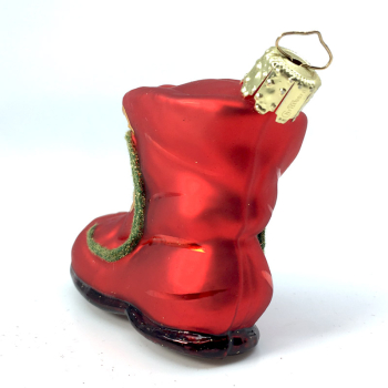 Preview: Christborn Weihnachtsanhänger Wanderstiefel rot, seitlich