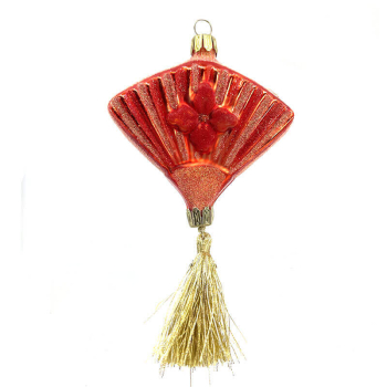 Christborn Chrismas decoration fan orange