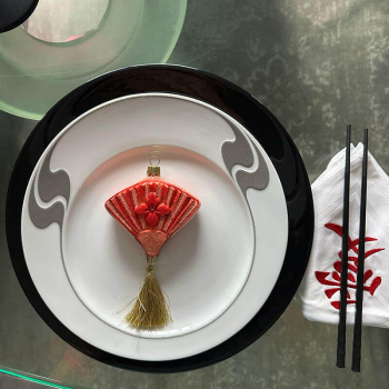 Preview: Christborn Chrismas decoration fan orange, style