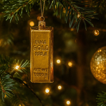 Preview: Christborn Chrismas decoration gold bar, style christmas tree
