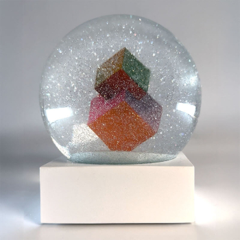 Cool SnowGlobe Schneekugel Magic Cubes Neon Vibes, style
