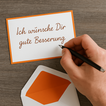 Preview: Crown Mill Cards Set A6 Bi-Color white-orange, box