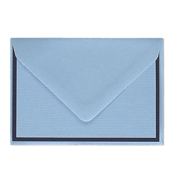 Preview: Crown Mill Cards Set A7 Crown Mill Cards Set A7 Bi-Color blue-darkblue, envelope