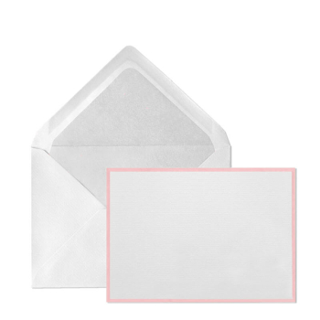 Preview: Crown Mill Cards Set A7 Bi-Color white-pink