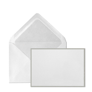 Preview: Crown Mill Cards Set A7 Bi-Color white-silvern