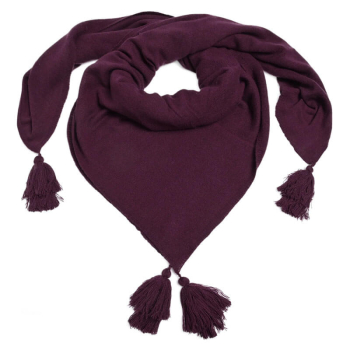 Cute Stuff, cashmere Schal, Mia, aubergine