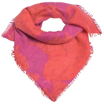 Cute Stuff Cashmere Bandana Dahlia Wild Berry mit Dahlienmotiv