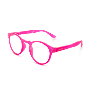 Doubleice Lesehilfe Round fluo pink soft touch