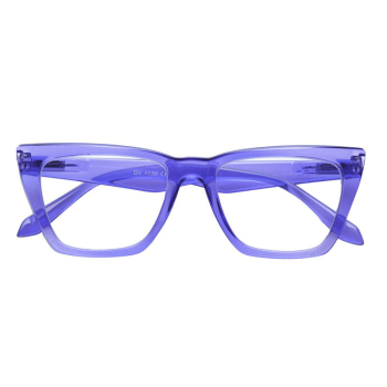 Preview: Doubleice reading glasses violet, front