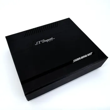 Preview: Schwarze Geschenkbox der S.T. Dupont James Bond 007 Edition mit silbernem 007 Schriftzug