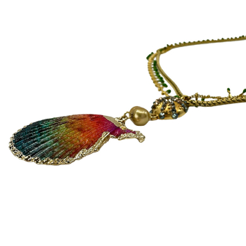 Preview: Ekaterini necklace Dazling Colio pink-green detail