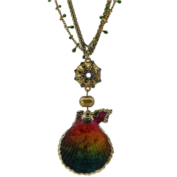 Preview: Ekaterini necklace Dazling Colio pink-green detail