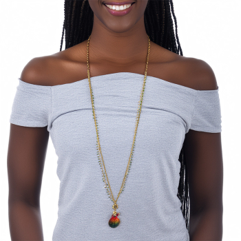 Preview: Ekaterini necklace Dazling Colio pink-green, style