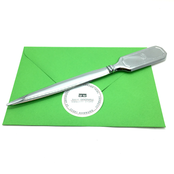 Preview: El Casco, letter openers, matt chrome-plated steel, detail