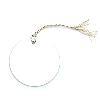 Preview: Geschenkanhänger, Herz in cremeweißmit goldenem Praegerand, back