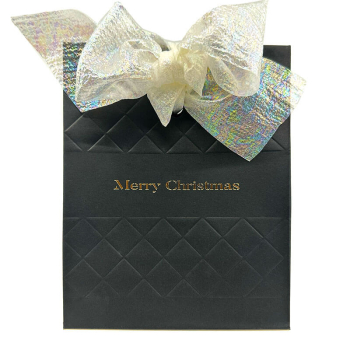 Preview: Gift wrap, gift bag, Diamond, embossed Merry Chri