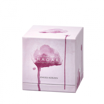 Engelskerzen, Kerze im glas Hagaki violet, Geschenkberpackung