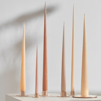 Preview: Ester-Erik Kerzenhalter matt rosegold 2er Set, style