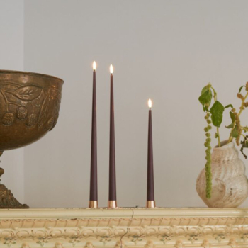 Ester-Erik Candle Holder matte rosegold set of 2, style on the chimney