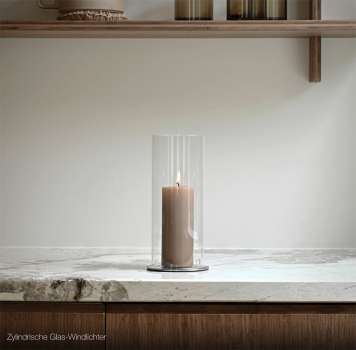 Preview: Ester&Erik Kerzenteller medium silber, style Küche