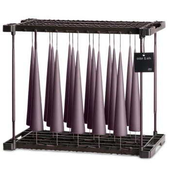 Preview: Ester&Erik Kegelkerze mauve, 25 cm, RAhmen