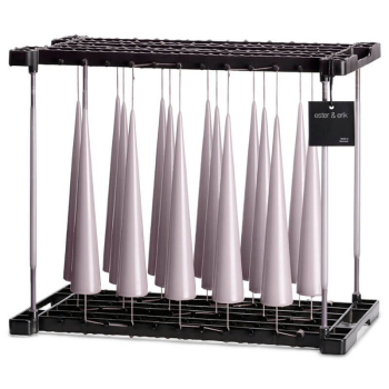 Preview: Ester&Erik Kegelkerze zink pearl ,grau, 25 cm, RAhmen