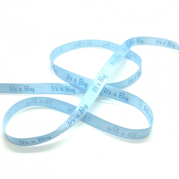 Geschenkband, Band, hellblau, it's a boy