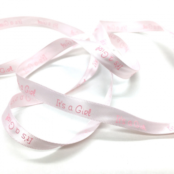 Geschenkband, Band, rosa, It's a girl